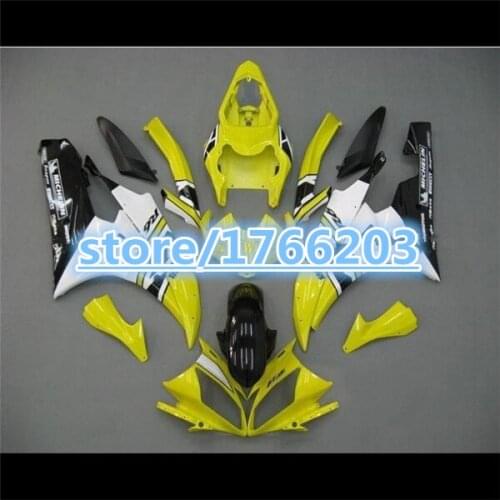 Yellow white black fairing kit for 100%NEW YZF-R6 06-07 YZF R6 06 07 YZF 600 R6 2006 2007 fairing parts BBF