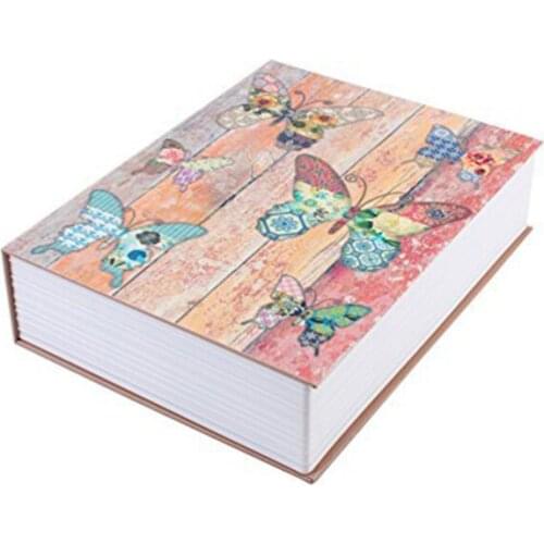 Mini Dictionary Safe Box Storage Box Butterfly Book Secret Security Safe Lock for Jewellery Key Valuables