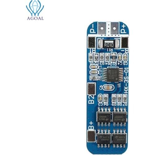 3S 10A 12V Lithium Battery Charger Protection Board Module for 3pcs 18650 Li-ion Battery Cell Charging BMS 10.8V 11.1V 12.6V