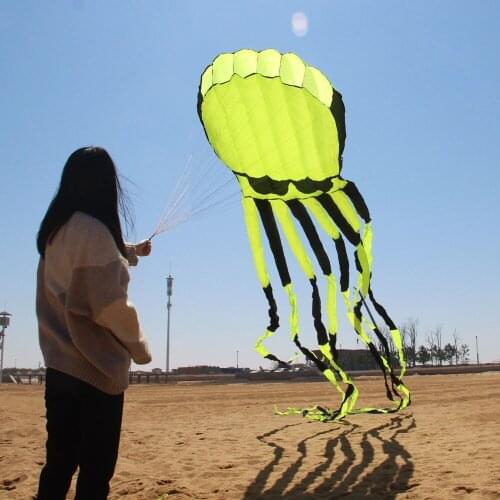 10m Soft Octopus Kite for Audlts 3D Solid Inflatable Animal Show Kites Outdoor fun toys