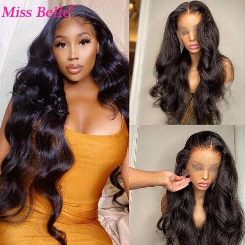 28 30 Inch Body Wave Wig Transparent Lace Frontal Wigs Human Hair Cheap Peruvian Body Wave Lace Front Human Hair Wigs For Women