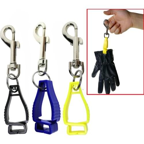 Diving Cycling Portable Gloves Keeper Towel Helmet Guard Carry Clip Holder with Snap Hook