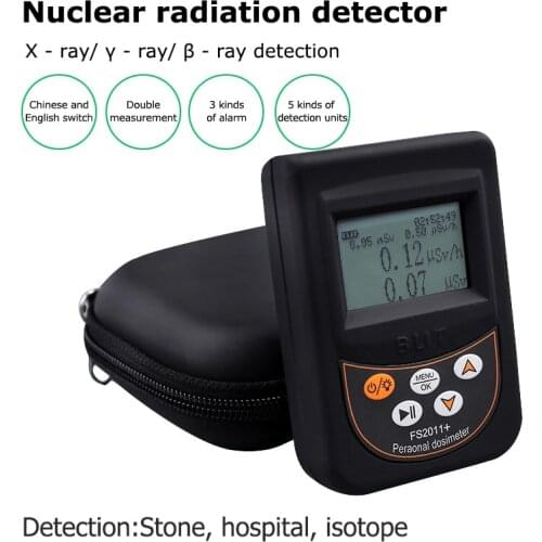 Geiger Counter Nuclear Radiation Dosimeter Beta Gamma X-ray Y-ray B-ray tube Marble Tester Nuclear Radiation Detector Alarm