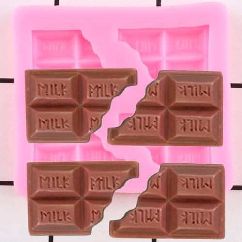 Milk Chocolate Chips Silicone Mold Polymer Clay Candy Molds Fondant Cupcake Topper Mould Pastry Baking Cake Decorating Tools