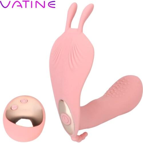VATINE Remote Control Panty Vibrator Wearable Rabbit Dildo Vibrator Clitoris Stimulator G Spot Massager Sex Toys for Women