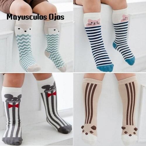 ZH 1PC New Cartoon Childrens Socks Infant Baby Long Small Animals Tube Socks High Socks