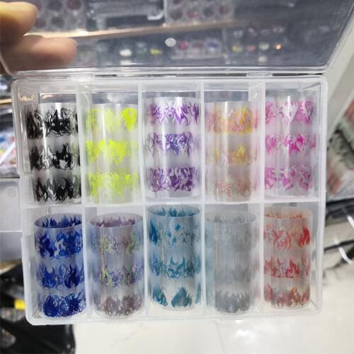 2pcs Nail Sticker Flower Leaves Water Decals Stickers Floral Face Heart Pattern Slider For Nail Art Decoration