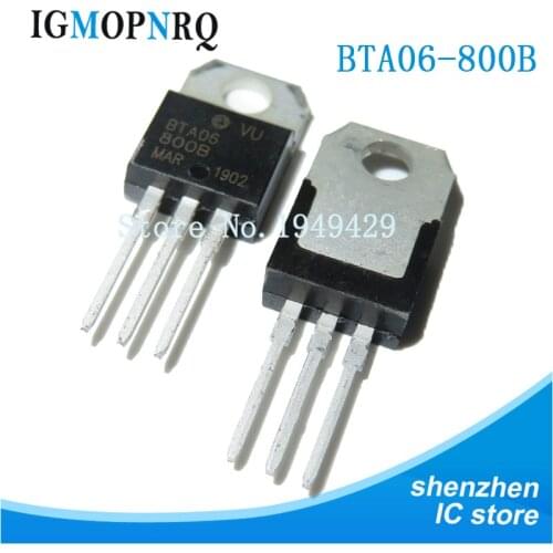 10PCS BTA06-800B TO-220 BTA06-800 TO220 BTA06 800V 6A new