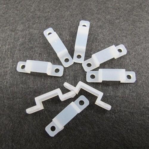 10pcs Fixer Silicon Clip 12mm For Fix 5050 5630 RGB Single Color LED Strip Light