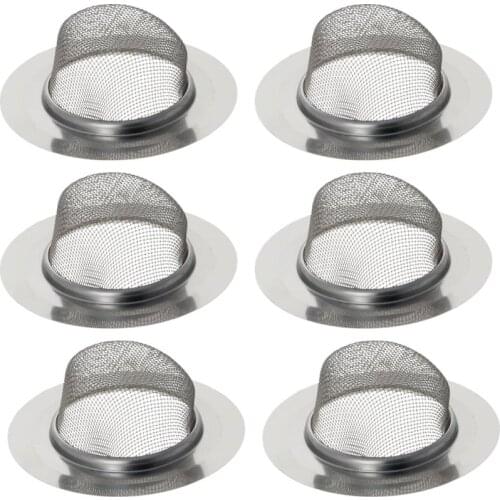 MroMax 2/4/6pcs Sink Filter Stainless Steel Polishing 53*23*20/70*45*27/90*56*35/115*73*47mm Kitchen Facilities Sink Accessories