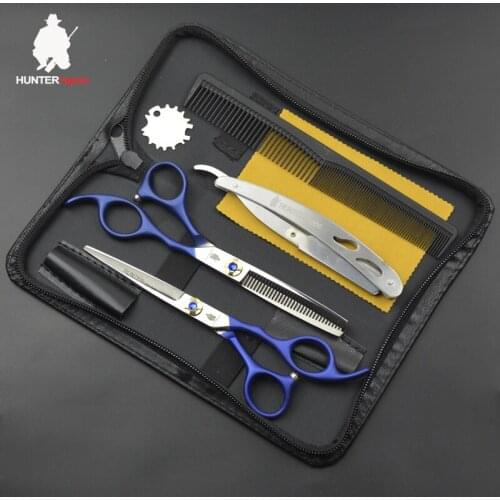 30% Off HT9119 Stainless Steel Scissors Hair Cutting Scissors Barber Shears Kit Thinning Shears for Pet Grooming 6 Inch Haircut