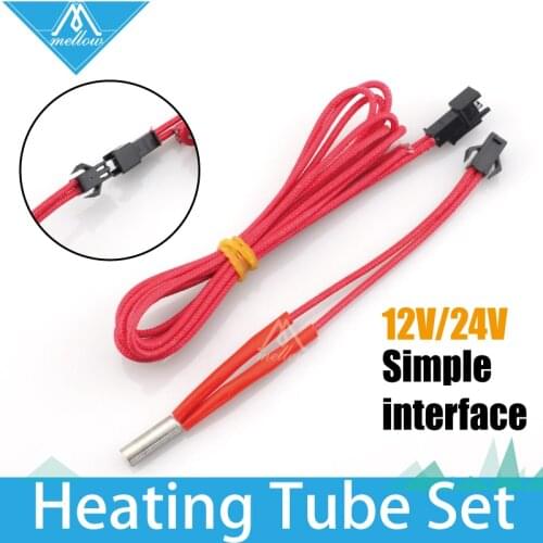 3D Printer Makerb/Reprap/Mendel Heating Tube Reprap 12V/24V 40W Simple replace Ceramic Cartridge Heater HotEnd J-Head 6*20/15/30