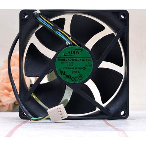 Brand new FOR ADDA AD0912UX-A7BGL New 92mm 90mm PWM 12V FAN 9225 3900RPM 50CFM CPU cooling fan