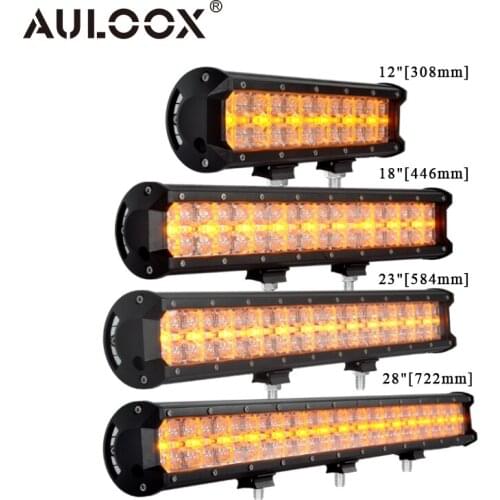 12 18 23 28"Inch 24V Truck LED Work Accessories Lamp Amber Position Light Bar For SUV ATV 4WD 4x4 Off-Road Auto Car