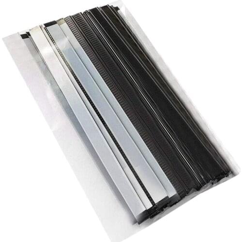 LBER 100 Peel and Stick Tin Ties, Wire Bendable, Coffee Bag Ties Sealing Bead of Baked Food Bag 5.5 inch-Black