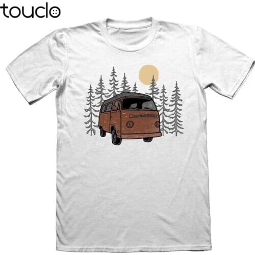 Summer Style Fashion Sunset Van Mens T-Shirt - Beach Camps German car Combi Bus Surfs Tee shirt
