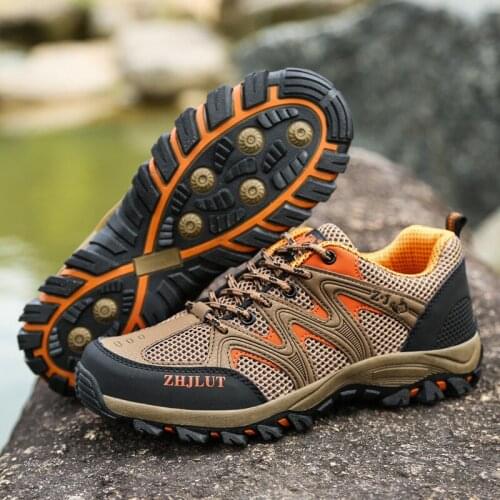 Field Practice Outdoor Hiking Shoes Mens Large Size Shoes Low-top Waterproof Leisure Travel Hiking Climbing Shoes 47