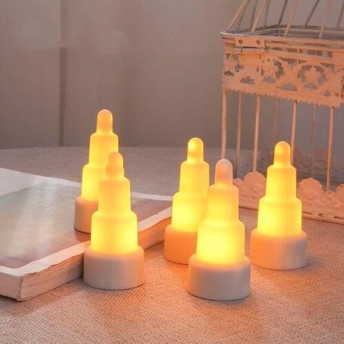 Set of 12 Rechargeable Tealight Wireless Charging LED Candle lamp Flameless Light Wedding Xmas Bar Home Party table Decor-Amber
