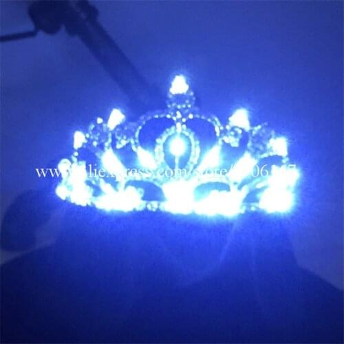 New Led Luminous Headwear Wedding Crown Valentines Day Gifts For Party Wedding Stage Show