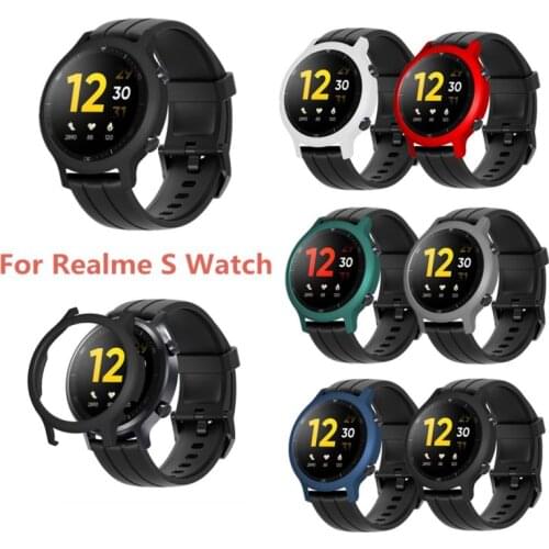 New Protective CaseFor Realme Watch S Strap Smart Watch Cover PC Bumper Plastic Protector Replacement Watch Shell Hard Frame