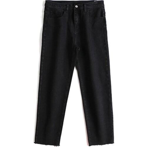 Wholesale 2020 Denim Jeans mens loose autumn winter straight trendy brand students Korean trendy all-match street harem pants