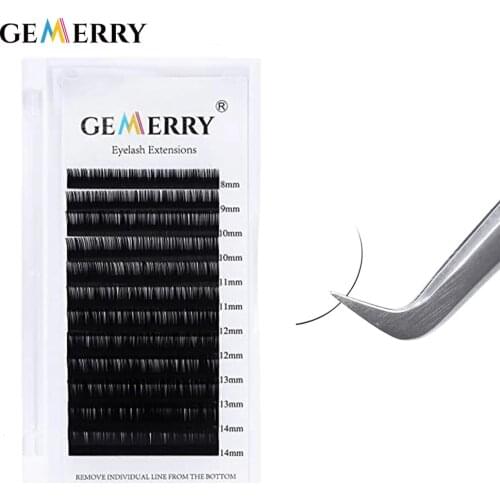 Gemerry Classic Eyelash Extension Faux Mink Artificial Lashes MIX 15-20 20-25 Long Size Makeup Natural False Eyelashes Supplies