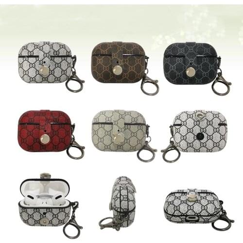 Luxury For Airpods Pro Case leather+TPUprotective shell bluetooth headset protective sleeve For loui For Airpods Pro case cover