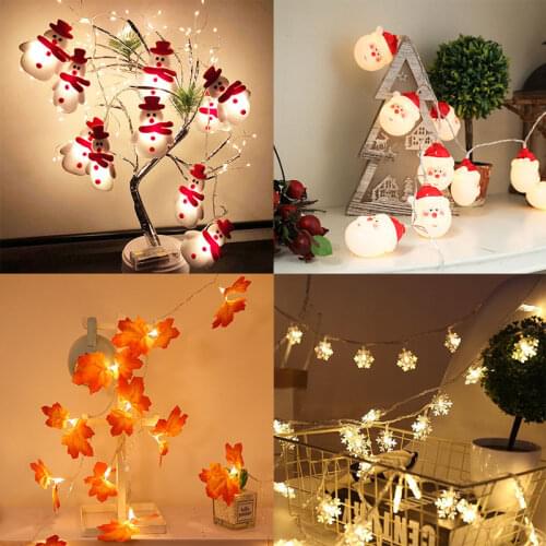Christmas Led Lights Indoor Christmas Decoration LED Snowflake Light String Garland Festival Fairy Light Navidad Wedding Decor