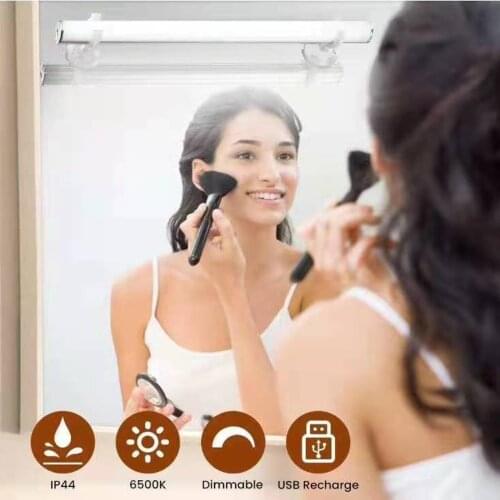 LED Mirror Front Light Dressing Table Touch-type Makeup Light For Bathroom Adjustable Touch Desk Wall Vanity Lights Lamp Bar