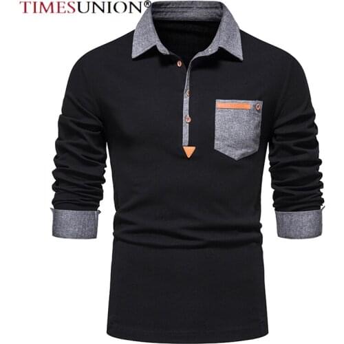 Мужские поло с длинным рукавом Timesunion China At AliExpress