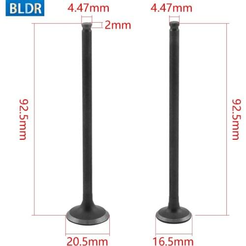 4.47mm Motorcycle Engine Inlet Outlet Intake Valve Exhaust Valve Stem Kit For Kawasaki ZZR400 ZZR 400 Inlet Outlet Valve