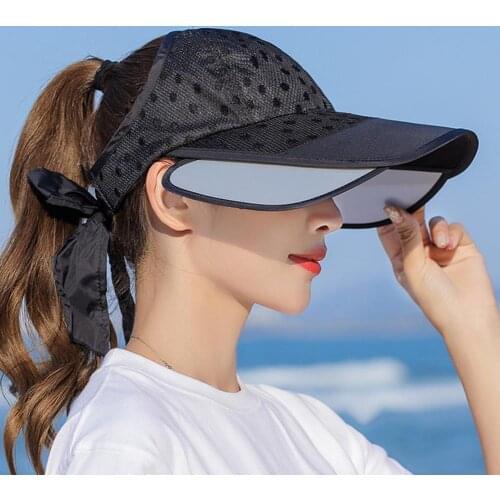 High Quality Sun Hat Anti-uv Eco-friendly Fashion Beautiful Ladies Golf Sport Summer Sun Visor Hat Widely Use for Riding