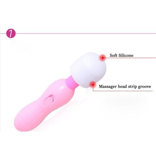 YUECHAO Powerful Female Massage Magic Wand Massager, Mini AV G-spot Vibrator clitoris stimulator, Vibradores Sex Toys For Women