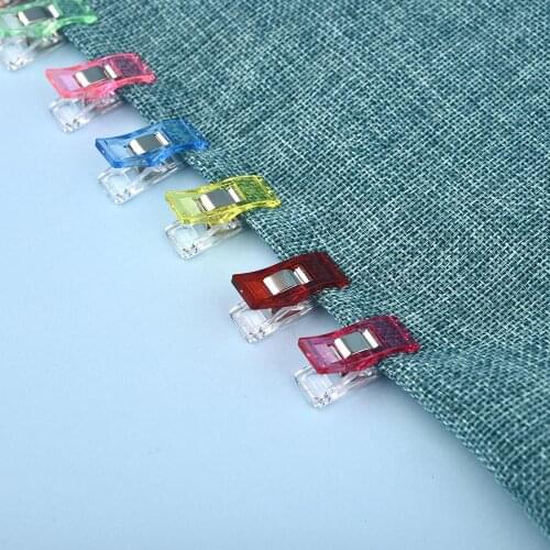 20Pcs Sewing Clips DIY Patchwork Work Foot Cover Multicolor Plastic Clips Garment Hemming Sewing Tools Sewing Safety Accessories
