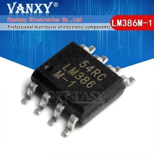 10PCS LM386M-1 SOP8 LM386M SOP LM386 SOP-8 MD Low Voltage Audio Power Amplifier new and original