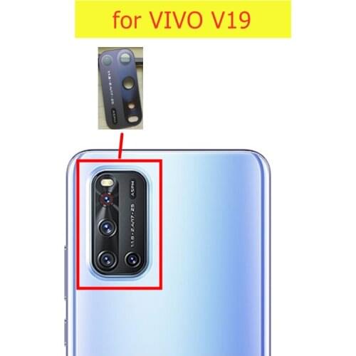 2pcs/lot for VIVO V19 Back Camera Glass Lens Main Rear Camera Lens with Glue Repair Spare Parts
