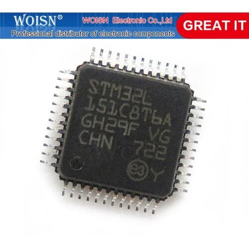 2pcs/lot STM32L151C8T6TR STM32L151C8T6A STM32L151C8T6 STM32L151 STM32L 151C8T6 TQFP-48 In Stock