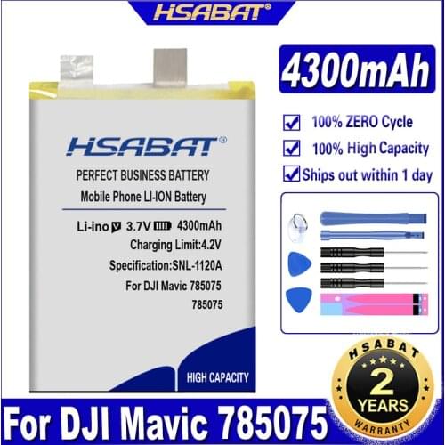 HSABAT Mavic 785075 4300mAh Battery for DJI Mavic 785075 Batteries