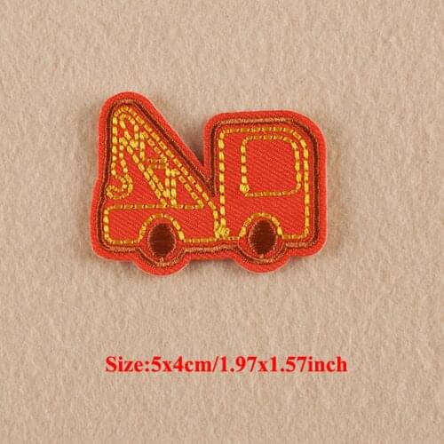 20pcs Iron On Applique Patch For Clothing Truck Jacket Patches Embroidered Baby Kids Shoes Dress Stickers Patchwork Biker Badge