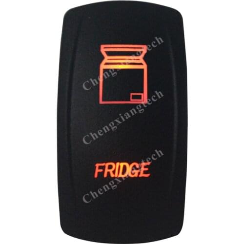 DC12V 24V FRIDGE Rocker Switch AMBER Led lamp 5 Pin ON/OFF SPST Marine Grade Waterproof