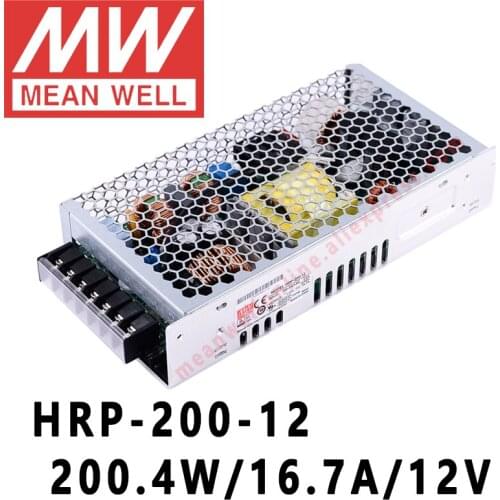 Mean Well HRP-200-12 meanwell 12V/16.7A/200.4W DC Single Output with PFC Function Switching Power Supply online store