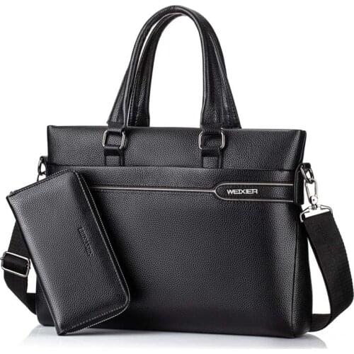 BUBBYKEE Men's Leather Briefcases