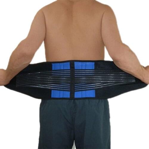 New Promotion Breathable Sport Accessories Support Brace Belt Lumbar Lower Waist Double Adjust Back Pain Relief Waist Support