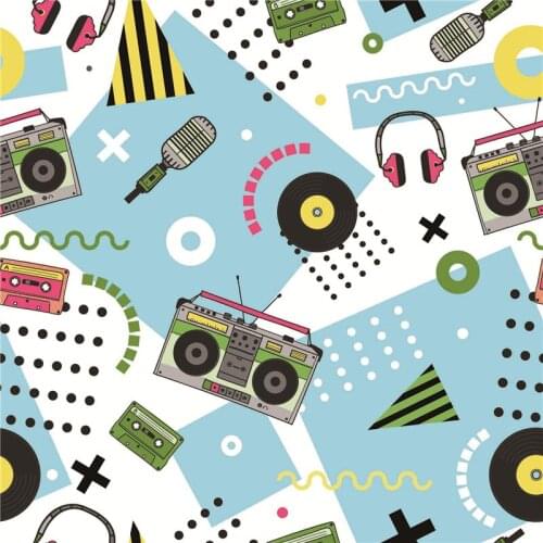 Spandex swimsuit fabric for childrens clothing cartoons pattern custom printing thin shirt sewing fabric 145cm*100cm