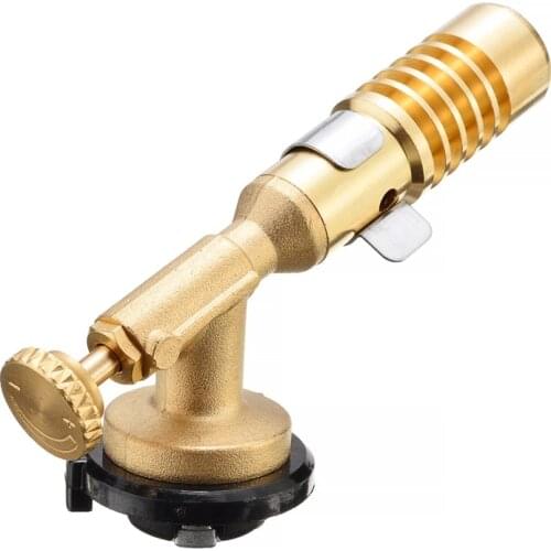 Brass Gas Torch Flame Gun Blowtorch Copper Flame Brazing Welding Torch Heating Plumbing Propane For Camping BBQ Spray Gun