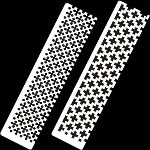 Stainless Steel DIY Drawing Ruler Square Round 5D Drill Diamond Painting Tools Embroidery Accessories