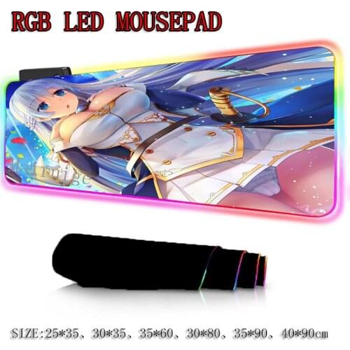 Mairuige Anime Sexy Girls Fate Grand Order Large Gaming Gamer RGB Led Mouse Pad Locking Edge Computer Keyboard Desk Mat for Game
