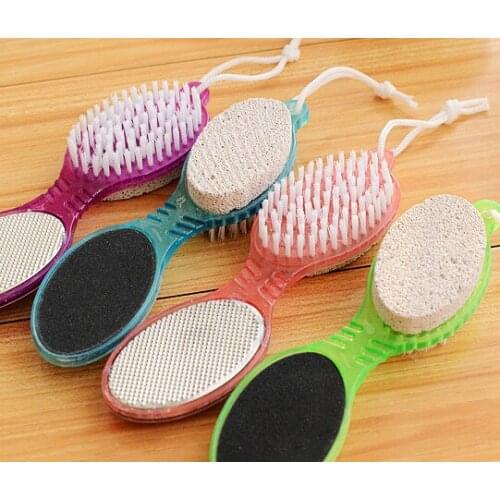 Foot massage Brush When To Wear Exfoliating Dead Skin Corns Calluses Sided Bath Rub Feet Plantar Stone Footbath Tool Household