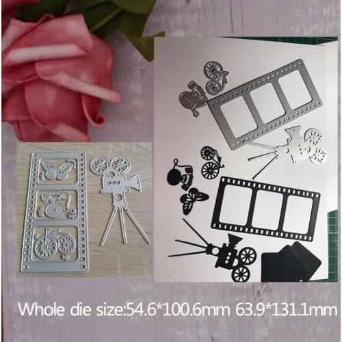 Metal Steel Cutting Dies for camera and photographic film DIY Scrapbooking butterfly Embossing Paper Craft Stencil Dies
