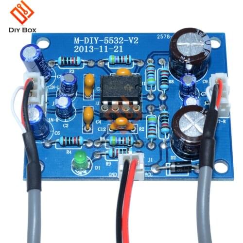 NE5532 OP-AMP Stereo sound amplifier board module amplifier for speakers DIY kit volume control Board Circuit Sound Development